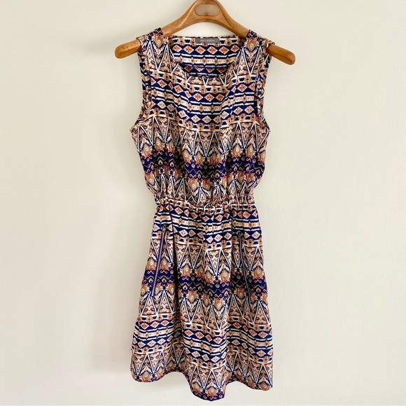Suzy Shier Aztec Sleeveless Dress - Picture 1 of 5